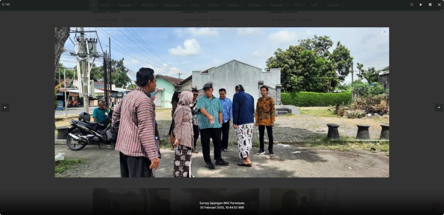 Survey Calon Lokasi BKK Dais Pembangunan Sarana Pendukung Wisata Kalurahan Pleret